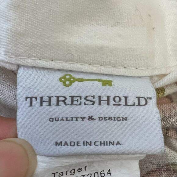 Threshold Duvet Cover Full Queen and 2 Pillow Cases Botanical Floral 100% Cotton - Picture 8 of 13